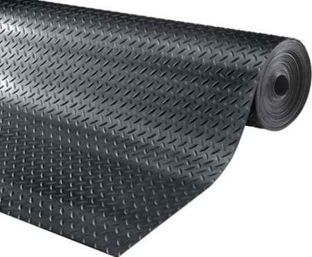 AM-07 Резиновое рулонное покрытие ComeForte «Елочка» 1,5*10м Diamond Rubber